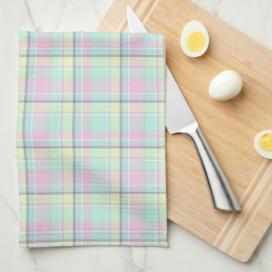 Chequered pattern of caramel colours. kitchen towe tea towel