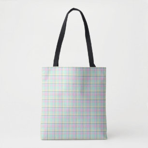 Chequered pattern of caramel colours. tote bag