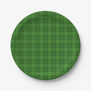 Chequered pattern paper plate
