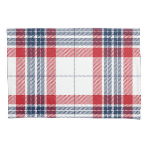 Chequered pattern pillowcase