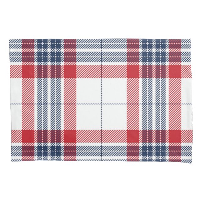 Chequered pattern pillowcase (Front)