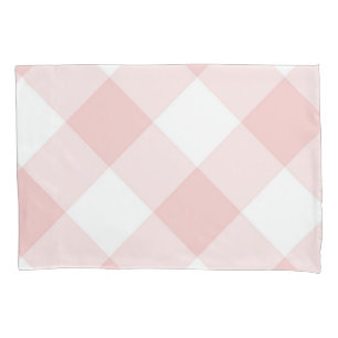 Chequered pattern pillowcase