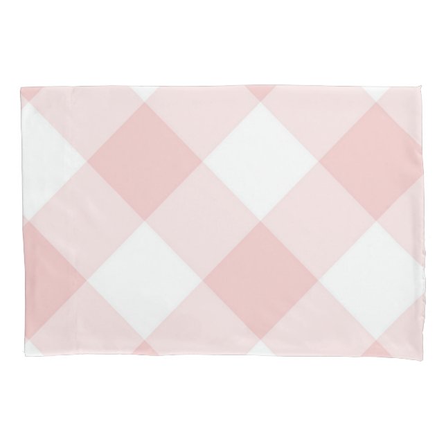 Chequered pattern pillowcase (Front)