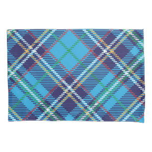 Chequered pattern pillowcase