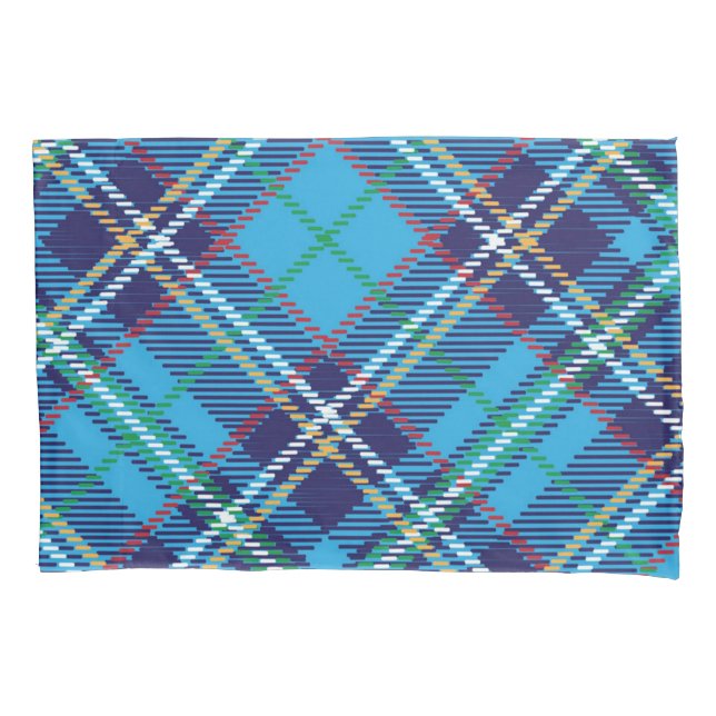 Chequered pattern pillowcase (Front)