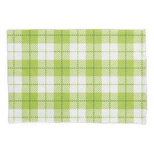 Chequered pattern pillowcase