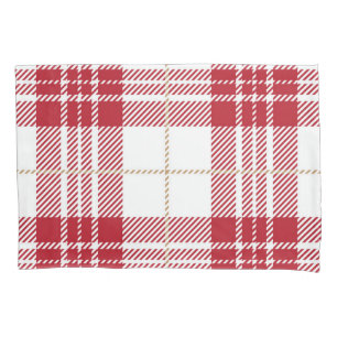Chequered pattern pillowcase