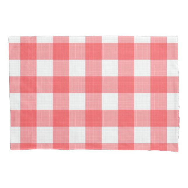 Chequered pattern pillowcase (Front)