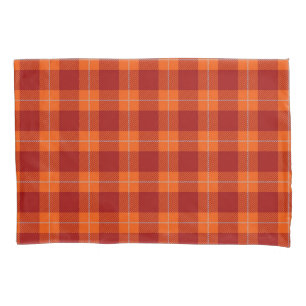 Chequered pattern pillowcase