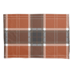 Chequered pattern pillowcase