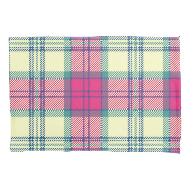 Chequered pattern pillowcase (Front)