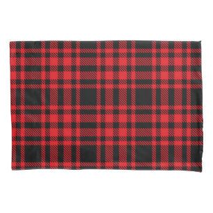 Chequered pattern pillowcase