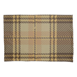 Chequered pattern pillowcase