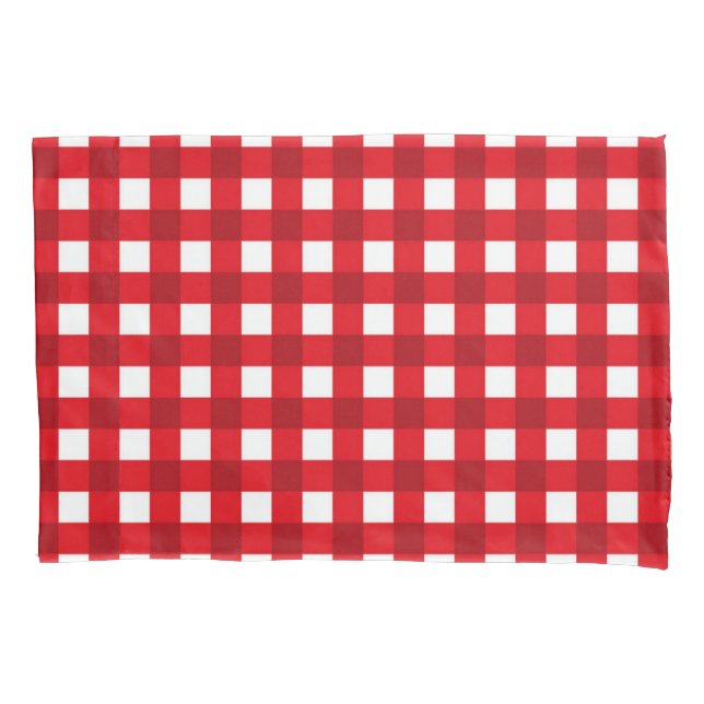 Chequered pattern pillowcase (Front)