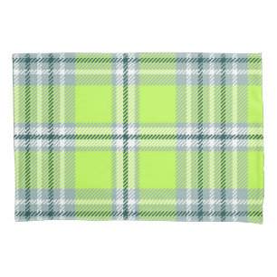 Chequered pattern pillowcase