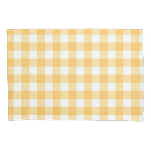 Chequered pattern pillowcase