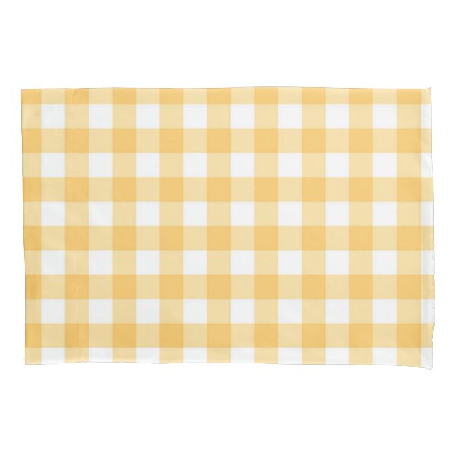 Chequered pattern pillowcase (Front)