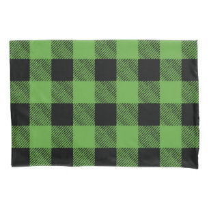 Chequered pattern pillowcase