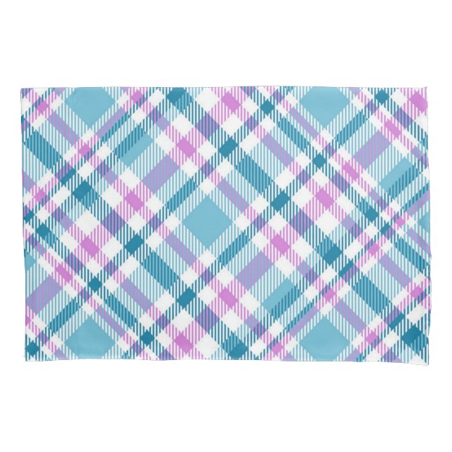 Chequered pattern pillowcase (Front)