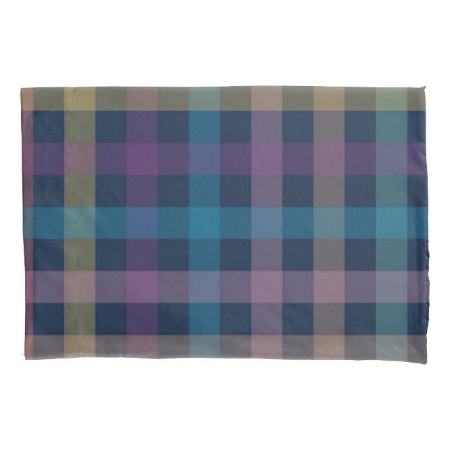 Chequered pattern pillowcase (Front)
