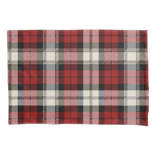 Chequered pattern pillowcase