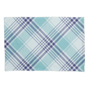 Chequered pattern pillowcase