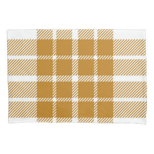 Chequered pattern pillowcase