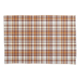 Chequered pattern pillowcase