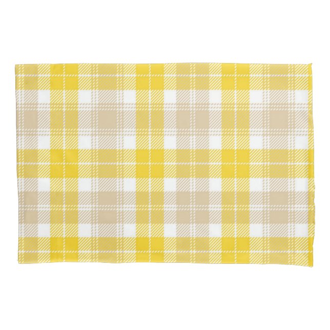 Chequered pattern pillowcase (Front)