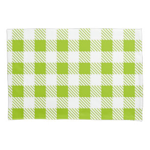 Chequered pattern pillowcase