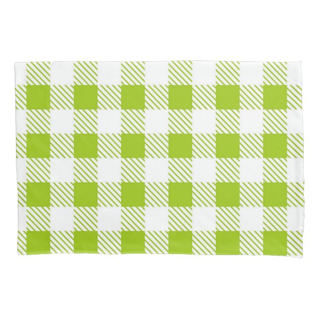 Chequered pattern pillowcase (Front)