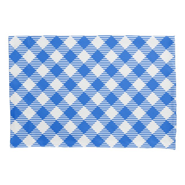 Chequered pattern pillowcase (Front)