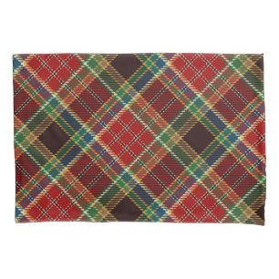 Chequered pattern pillowcase