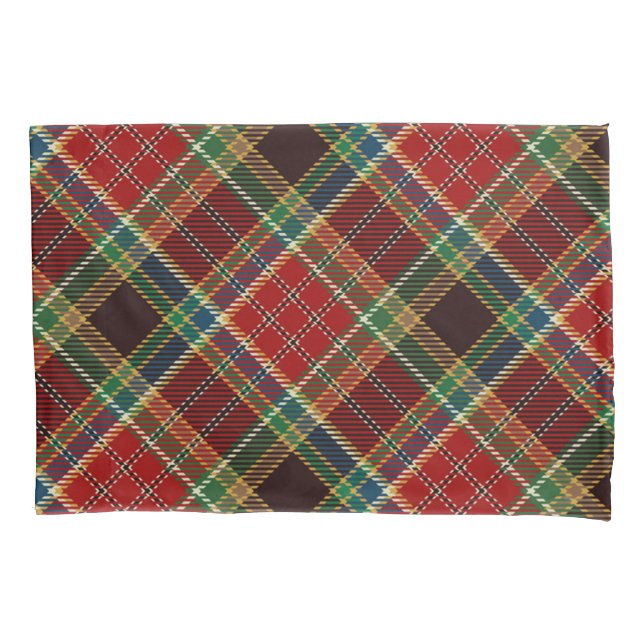 Chequered pattern pillowcase (Front)
