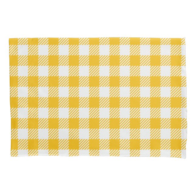 Chequered pattern pillowcase (Front)