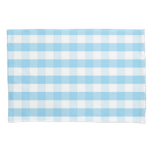 Chequered pattern pillowcase