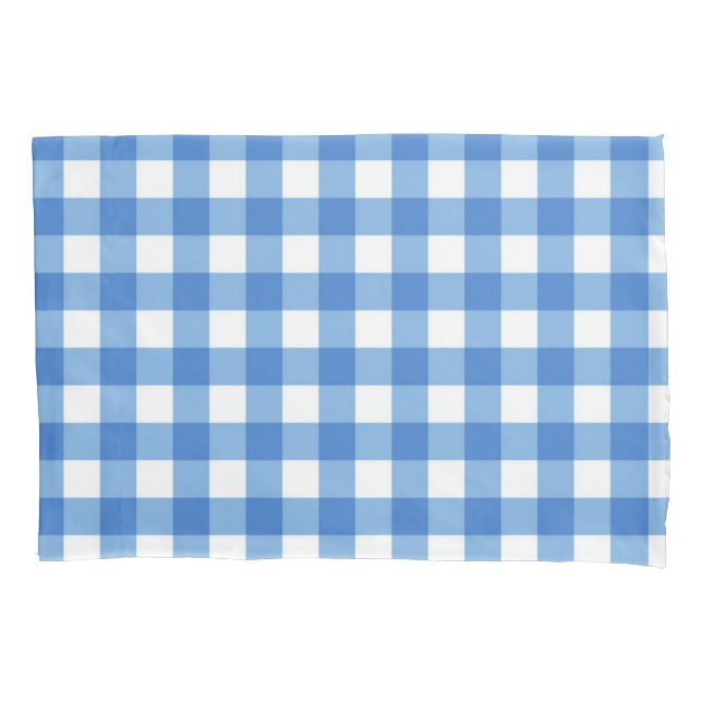 Chequered pattern pillowcase (Front)