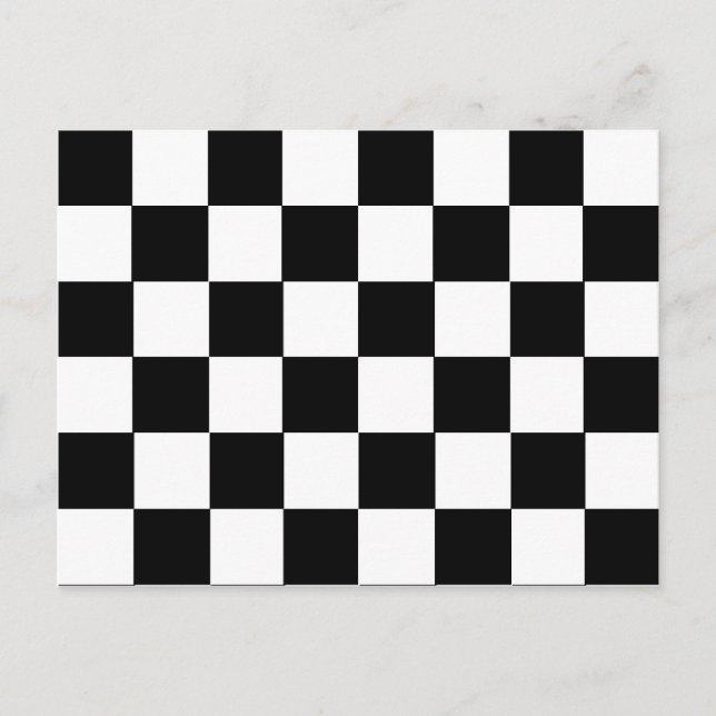 Chequered Pattern Postcard (Front)