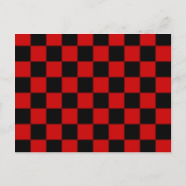 Chequered Pattern Postcard (Front)