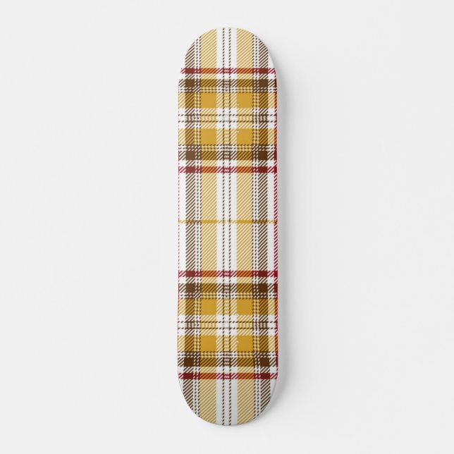 Chequered pattern skateboard (Front)