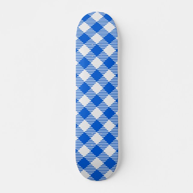 Chequered pattern skateboard (Front)