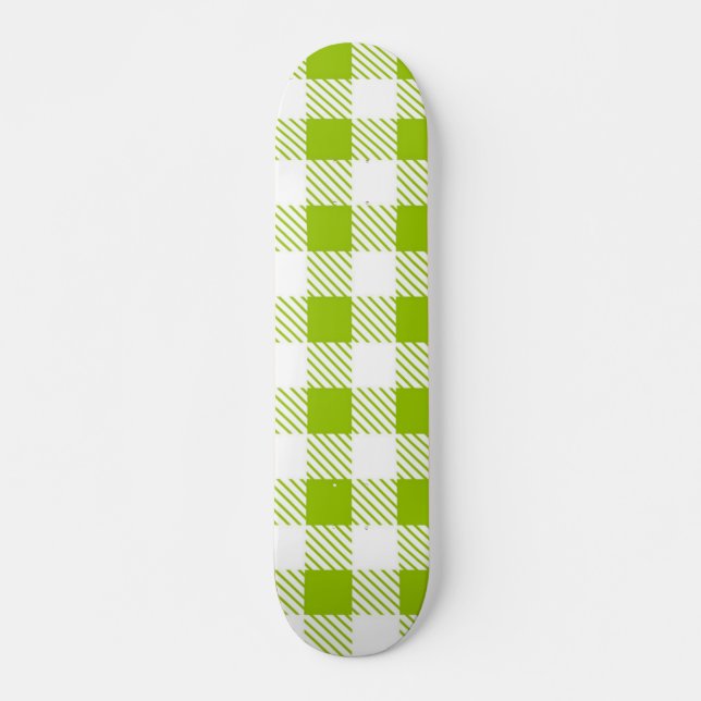 Chequered pattern skateboard (Front)