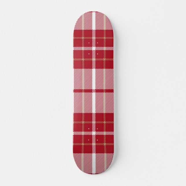 Chequered pattern skateboard (Front)
