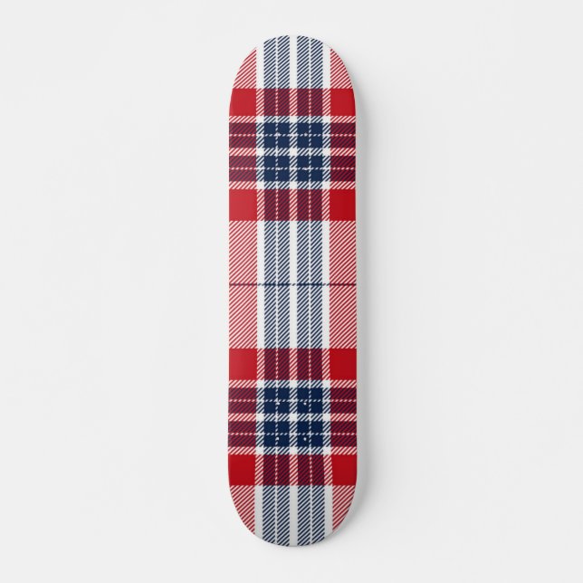 Chequered pattern skateboard (Front)