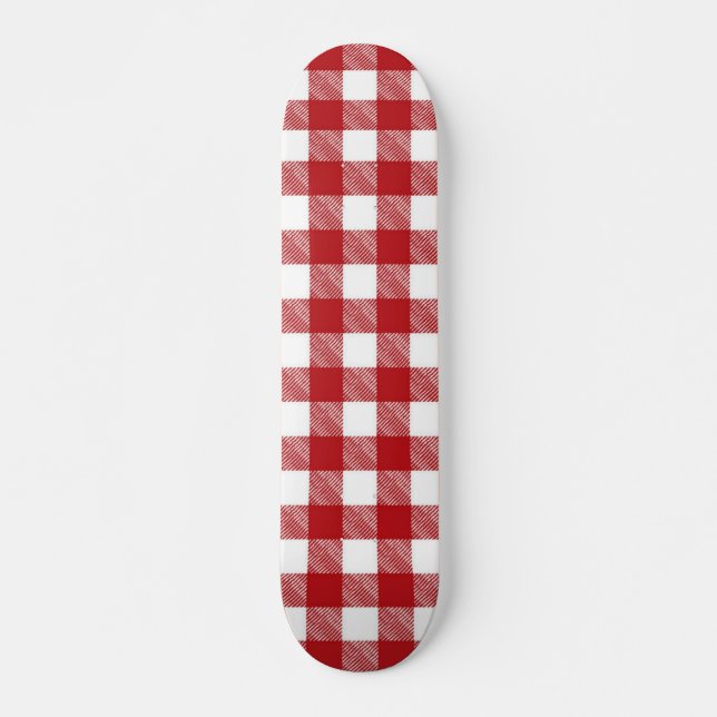 Chequered pattern skateboard (Front)