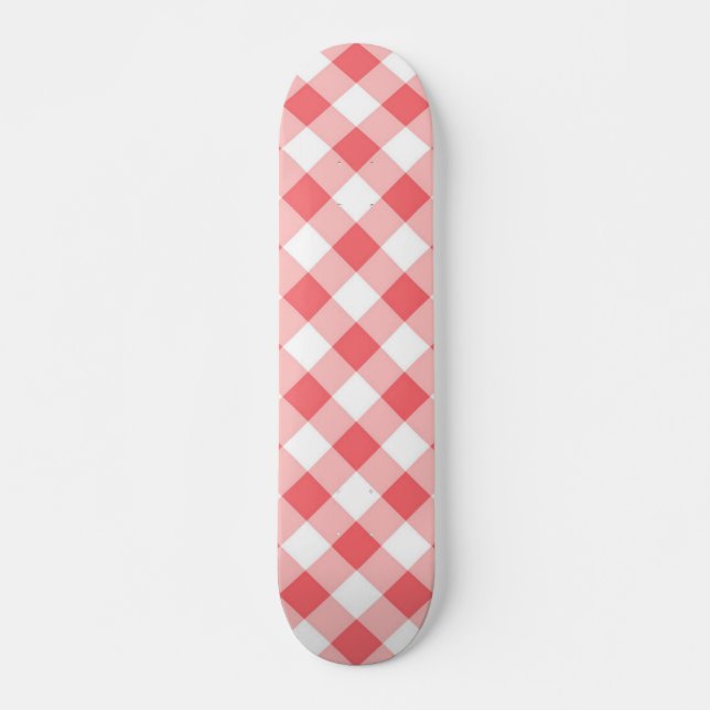 Chequered pattern skateboard (Front)