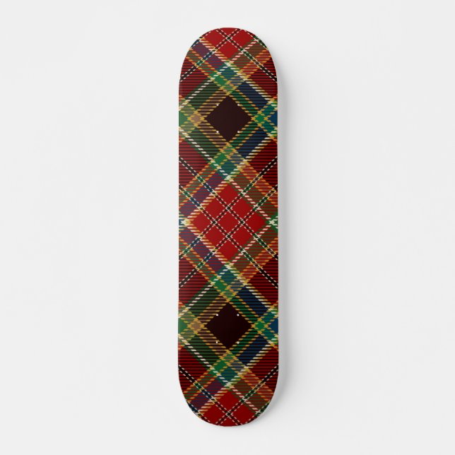 Chequered pattern skateboard (Front)