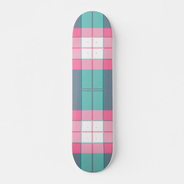 Chequered pattern skateboard (Front)