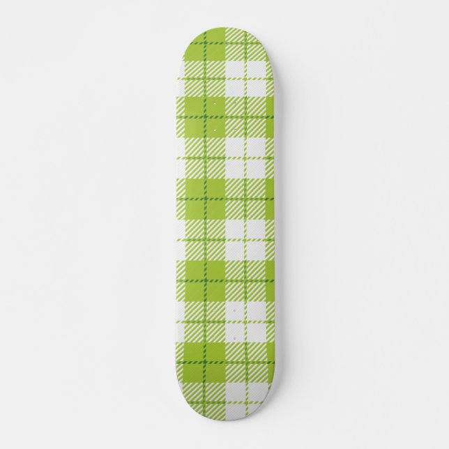 Chequered pattern skateboard (Front)
