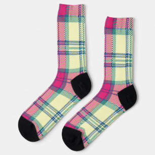 Chequered pattern socks